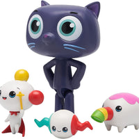 True and The Rainbow Kingdom - Bartleby, Rainbow King, Syzer & Snorfle - 2 Figures Plus 2 Wishes