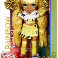 RAINBOW HIGH -  CHEER SUNNY MADISON - Yellow Fashion Doll with Pom Poms, Cheerleader Doll