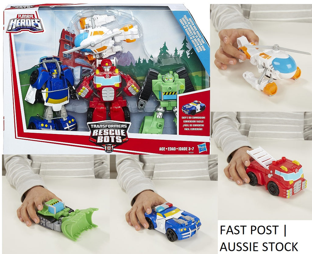 Rescue Bots Playskool Heroes BLADES, CHASE, BOULDER, HEATWAVE