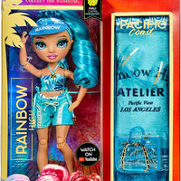RAINBOW HIGH -  Pacific Coast HALI CAPRI (BLUE) Fashion Doll with interchangeable legs - on clearance