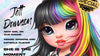 RAINBOW HIGH - 2021 Collector Doll (11-inch) Jett Dawson with half Black and half Multicolored Rainbow hair, 2 Gorgeous Outfits to Mix & Match and Premium Doll Accessories