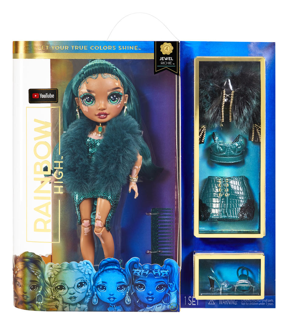 RAINBOW HIGH -  JEWEL RICHIE - SERIES 4 - Rainbow Fashion Doll with 2 Complete Mix & Match outfits