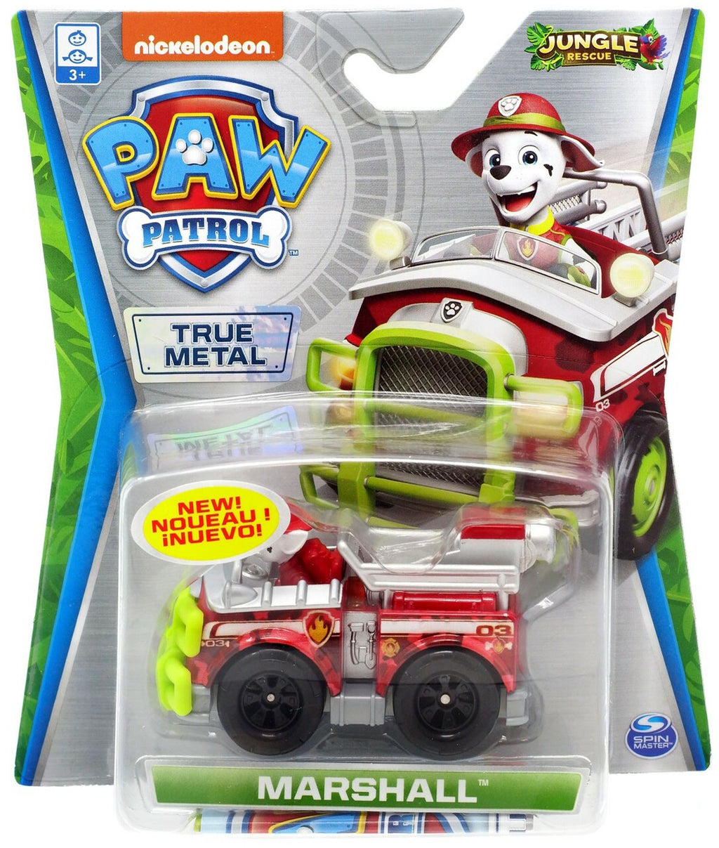Paw Patrol JUNGLE RESCUE Marshall Firetruck DIecast 1:55 Scale