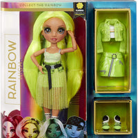 RAINBOW HIGH -  KARMA NICHOLS - NEON GREEN Fashion Doll with 2 Complete Mix & Match outfits