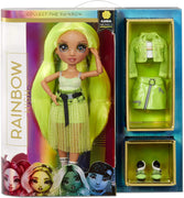 RAINBOW HIGH -  KARMA NICHOLS - NEON GREEN Fashion Doll with 2 Complete Mix & Match outfits