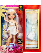 RAINBOW HIGH -  Pacific Coast Iridescent MARGOT DE PERLA White(Iridescent White) Fashion Doll with interchangeable legs - on clearance