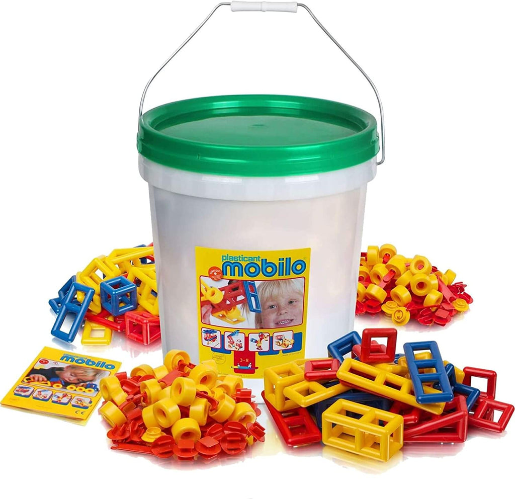 Mobilo GIANT BUCKET With 416 Pieces for Unlimited Creative Play