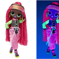 L.O.L LOL Surprise - OMG DANCE - Virtuelle Fashion doll with 15 surprises incl Magic Black Light