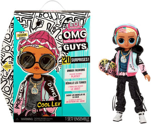 L.O.L LOL Surprise - OMG Guys Fashion Doll COOL LEV with 20 surprises including skateboard & accessories