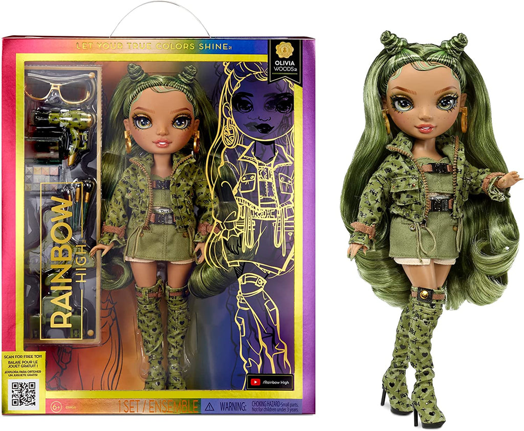RAINBOW HIGH - Olivia Woods - SERIES 5 - Rainbow Fashion Doll with 10+ Accessories
