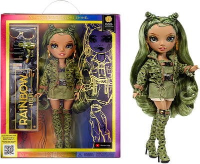 RAINBOW HIGH - Olivia Woods - SERIES 5 - Rainbow Fashion Doll with 10+ Accessories