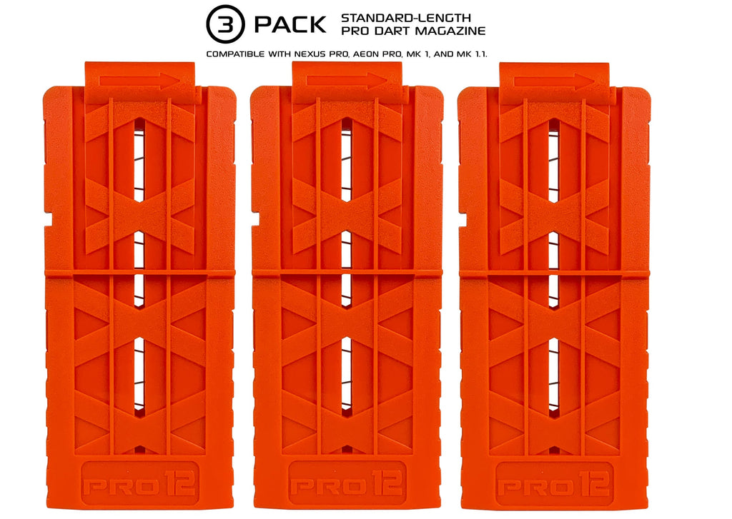 DART ZONE - (adventure force ) Nexus Pro and Aeon Pro Standard-Length Magazine (3-pack)
