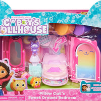 Gabby's Dollhouse - Sweet Dreams Bedroom with Pillow Cat Figure and 3 Acessories, 3 furniture and 2 deliveries