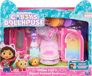 Gabby's Dollhouse - Sweet Dreams Bedroom with Pillow Cat Figure and 3 Acessories, 3 furniture and 2 deliveries