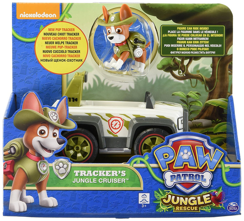 PAW PATROL - Tracker Jungle Cruiser & Tracker Pup - Jungle Rescue