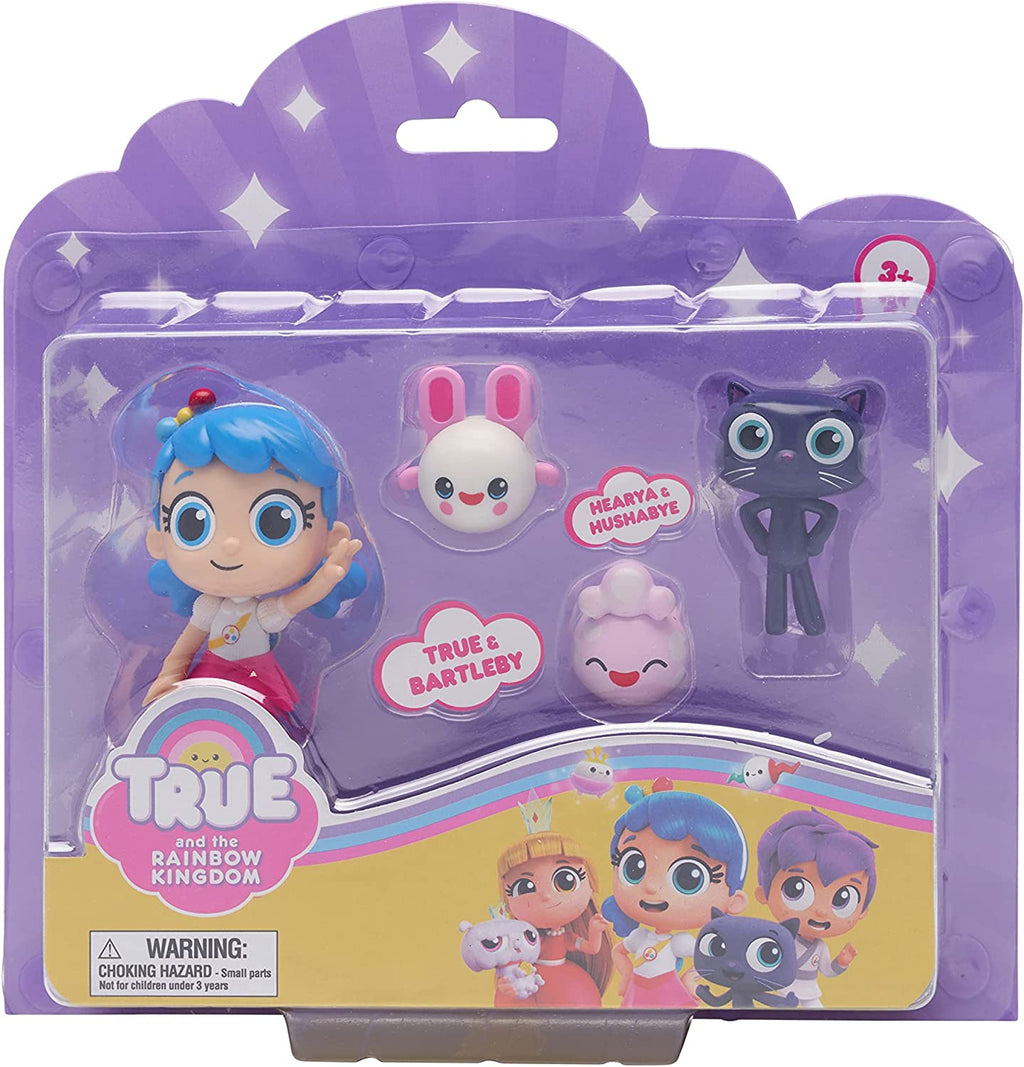 True and The Rainbow Kingdom - True, Bartleby, Hearya & Hushabye - 2 Figures Plus 2 Wishes