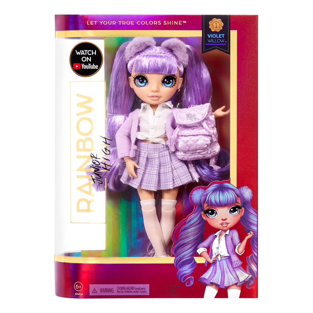 Rainbow High Fantastic Fashion Violet Willow 11 Fashion Doll w/ Playset