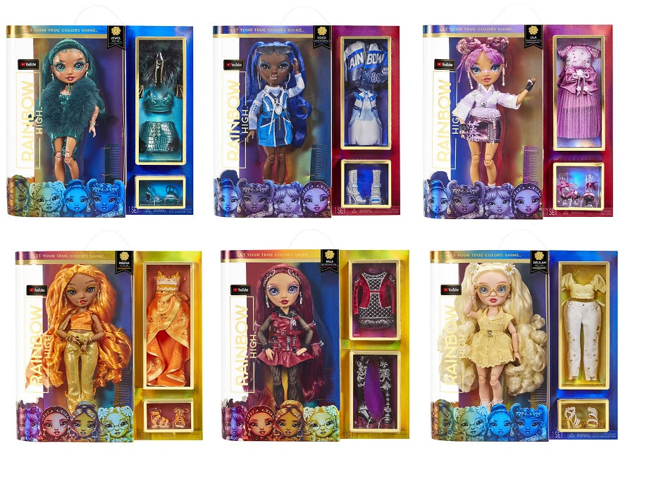 RAINBOW HIGH -  Series 4 - Complete set of 6 ( Jewel , Delilah , Coco , Lila, Meena , & Mila )