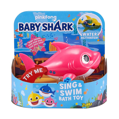 Robo Alive - BABY SHARK - Mommy shark PINK Sing & Swim Bath Toy