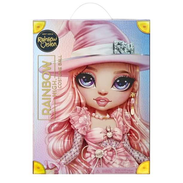 RAINBOW HIGH -  Vision COSTUME BALL – Bella Parker (Pink) Fashion Doll. 11 inch Witch themed Costume and Accessories