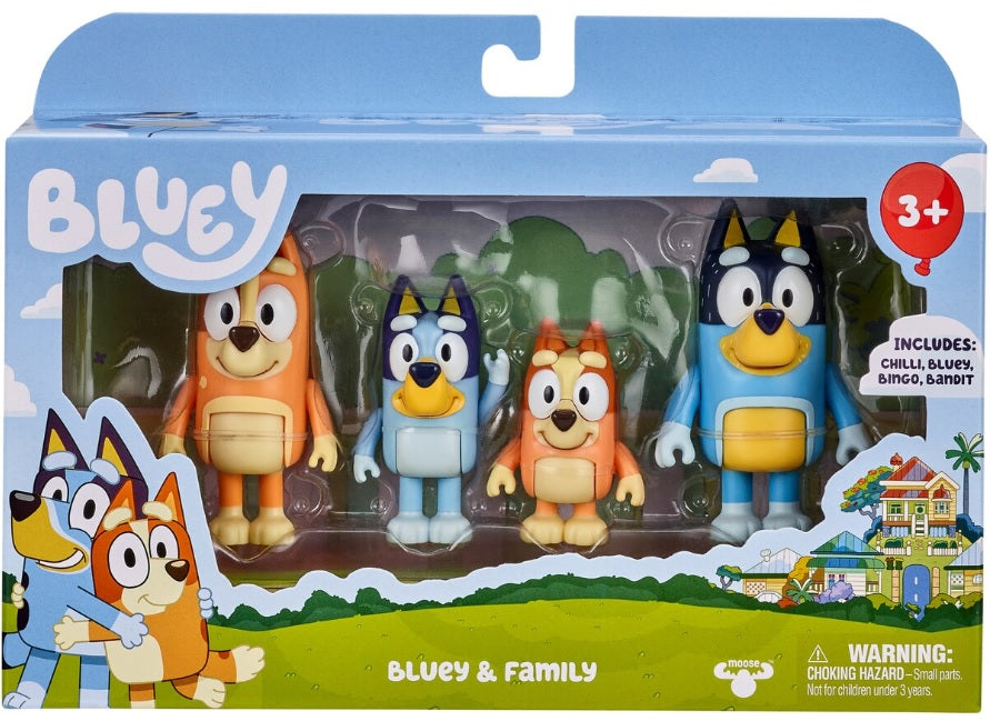 BLUEY - BLUEY 4 pack Figurines