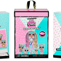 L.O.L LOL Surprise  - OMG Candylicious Family Bundle with OMG doll, 2 toys, pet and lil sister with 45+ surprises