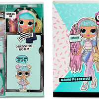 L.O.L LOL Surprise  - OMG Candylicious Family Bundle with OMG doll, 2 toys, pet and lil sister with 45+ surprises