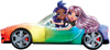 RAINBOW HIGH -  Color (colour) Change Car - Convertible Vehicle . 8-in-1 Light-up Multicolor Changing Car with Wheels That Move, Working Seat Belts and Steering Wheel. Car fits 2 Fashion Dolls