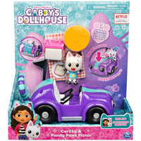 Gabby's Dollhouse -  Carlita Toy Car with Pandy Paws Collectible Figure and 2 Accessories