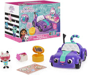 Gabby's Dollhouse -  Carlita Toy Car with Pandy Paws Collectible Figure and 2 Accessories