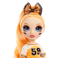 RAINBOW HIGH -  CHEER POPPY ROWAN - Orange Fashion Doll with Pom Poms, Cheerleader Doll