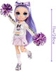 RAINBOW HIGH -  CHEER Violet Willow - Purple Fashion Doll with Pom Poms, Cheerleader Doll