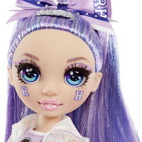 RAINBOW HIGH -  CHEER Violet Willow - Purple Fashion Doll with Pom Poms, Cheerleader Doll