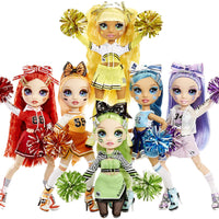 RAINBOW HIGH -  CHEER SUNNY MADISON - Yellow Fashion Doll with Pom Poms, Cheerleader Doll