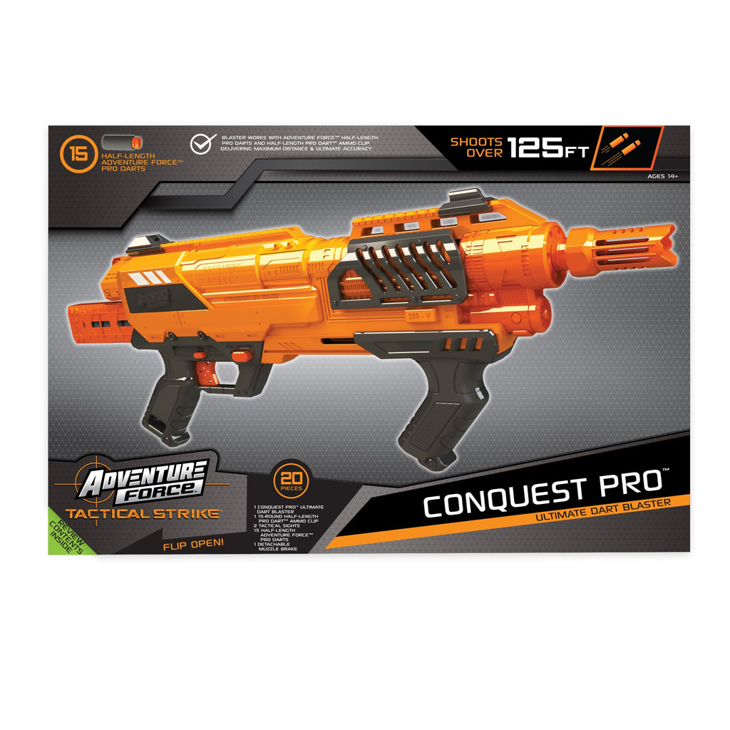 DART ZONE - ADVENTURE FORCE - Conquest Pro Half-Length Ultimate Dart Blaster - ( nerf rival )