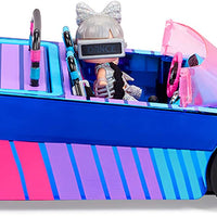 L.O.L LOL Surprise Dance Machine Car with Exclusive Doll, Surprise Pool, Dance Floor and Magic Black Light