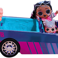 L.O.L LOL Surprise Dance Machine Car with Exclusive Doll, Surprise Pool, Dance Floor and Magic Black Light