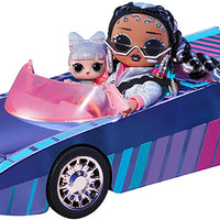 L.O.L LOL Surprise Dance Machine Car with Exclusive Doll, Surprise Pool, Dance Floor and Magic Black Light