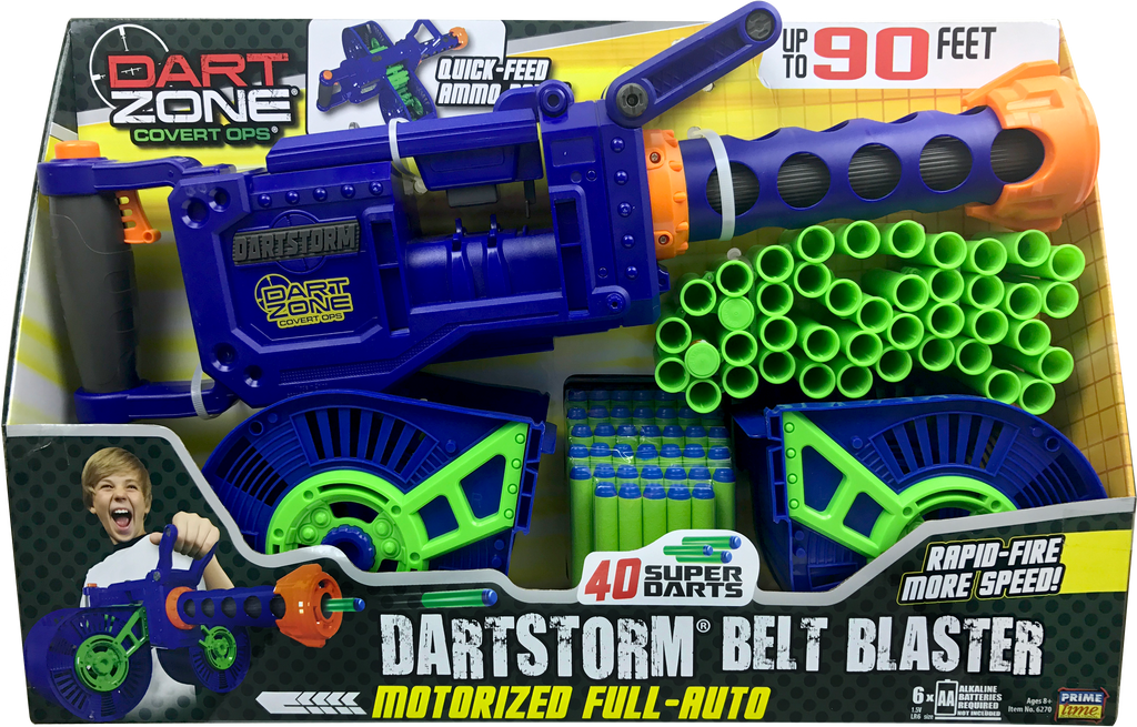 DART ZONE - Dartstorm Motorized Belt Blaster ( nerf rival )