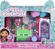 Gabby's Dollhouse - Groovy Music Room with Daniel James Catnip Figure, 2 Accessories, 2 Furniture Pieces and 2 Deliveries