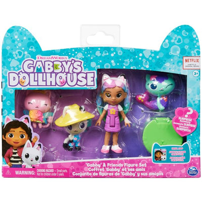 Gabby's Dollhouse -  Gabby and Friends Figure Set with Rainbow Doll