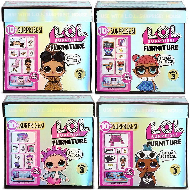 L.O.L LOL Surprise - Furniture series 3 - Complete set of 4