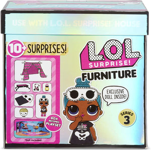 L.O.L LOL Surprise - Furniture series 3 - Sleepover with Sleepy Bones & 10+ Surprises