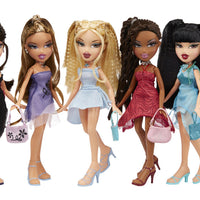 Bratz Dolls - Bratz Girlz Nite Out-  21st Anniversary reproduction - COMPLET SET OF 5 (CLOE, SASHA , DANA , YASMIN , JADE)