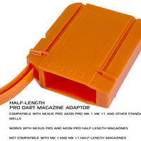 DART ZONE - (adventure force ) #6100-ACC3 - Nexus Pro and Aeon Pro ADAPTER for half length magazine
