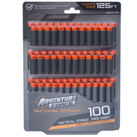 DART ZONE - ADVENTURE FORCE - Tactical Strike 100 Half-Length Pro Dart Refill – Shoots Over 125 FT- ( nerf rival )