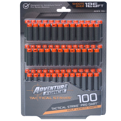 DART ZONE - ADVENTURE FORCE - Tactical Strike 100 Half-Length Pro Dart Refill – Shoots Over 125 FT