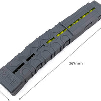 DART ZONE & Adventure force - Pro-Series 15-Round Half-Length Dart Magazine 3-Pack , Gray