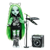 SHADOW HIGH - ( rainbow high ) - Vision Dolls - Harley Limestone (Neon Green) with 2 Complete Mix & Match outfits + Music Assessories