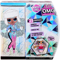 L.O.L LOL Surprise - OMG Winter Chill - ICY GURL fashion doll & BRRR B.B Doll with 25+ surprises - clearance